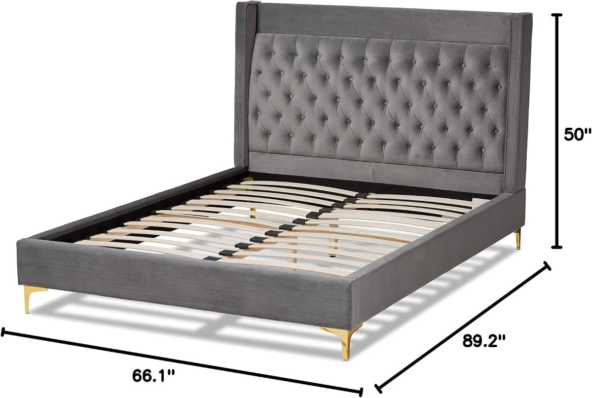 Beds (Platform), Queen, Gray