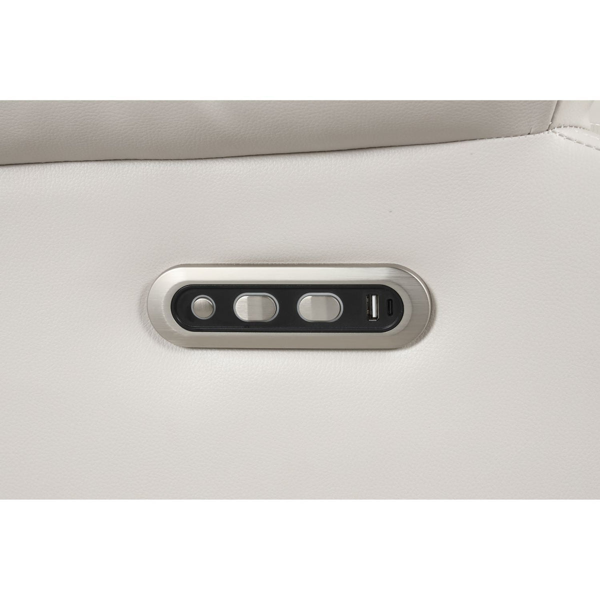 Power Reclining Sectional Sofa with Bluetooth Speakers and LED Lights - Beige