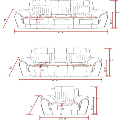 Steban - Transitional Style Living Room Set