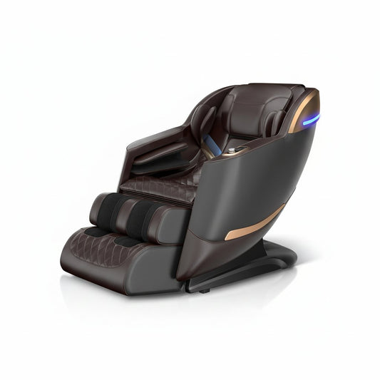 Massage Chair Full Body 53" Sl-Track Zero Gravity Shiatsu, Brown