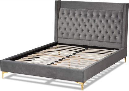 Beds (Platform), Queen, Gray