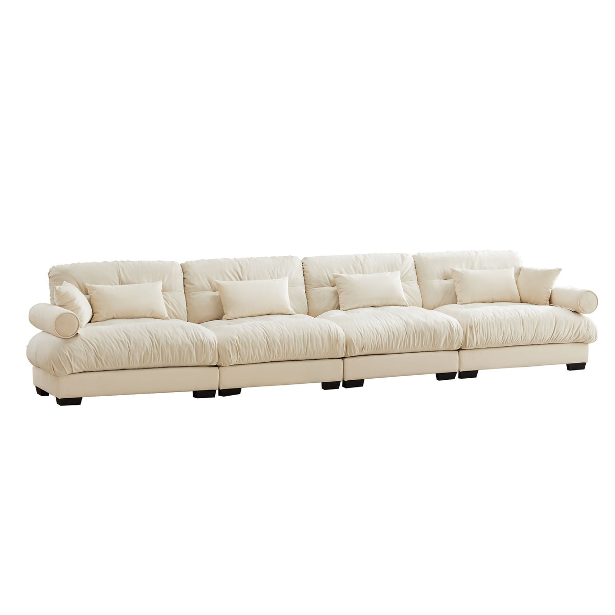 Super Comfort Oversized Modular Sectional Sofa, Deep Seat Convertible L Shaped Couch