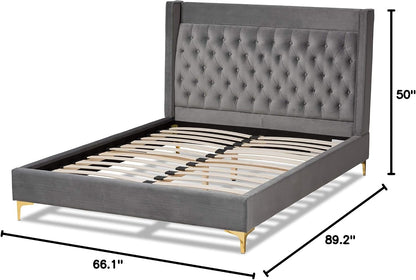 Beds (Platform), Queen, Gray