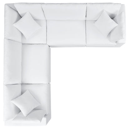 Commix 5-Piece Sunbrella Outdoor Patio Sectional Sofa by Modway