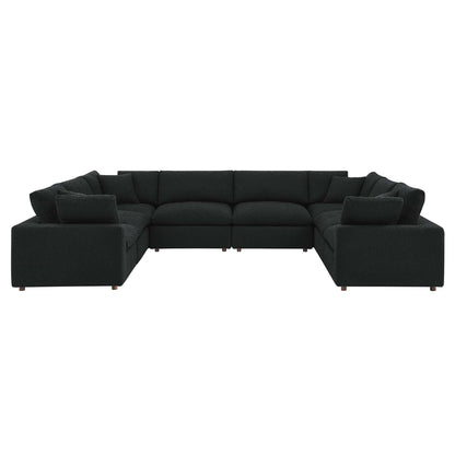 Commix 8-Piece Down Filled Overstuffed Boucle Fabric Sectional Sofa by Modway
