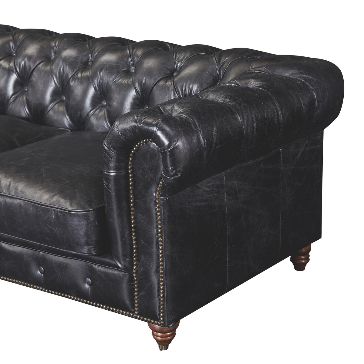 Century Chesterfield Sofa - Slate Leather