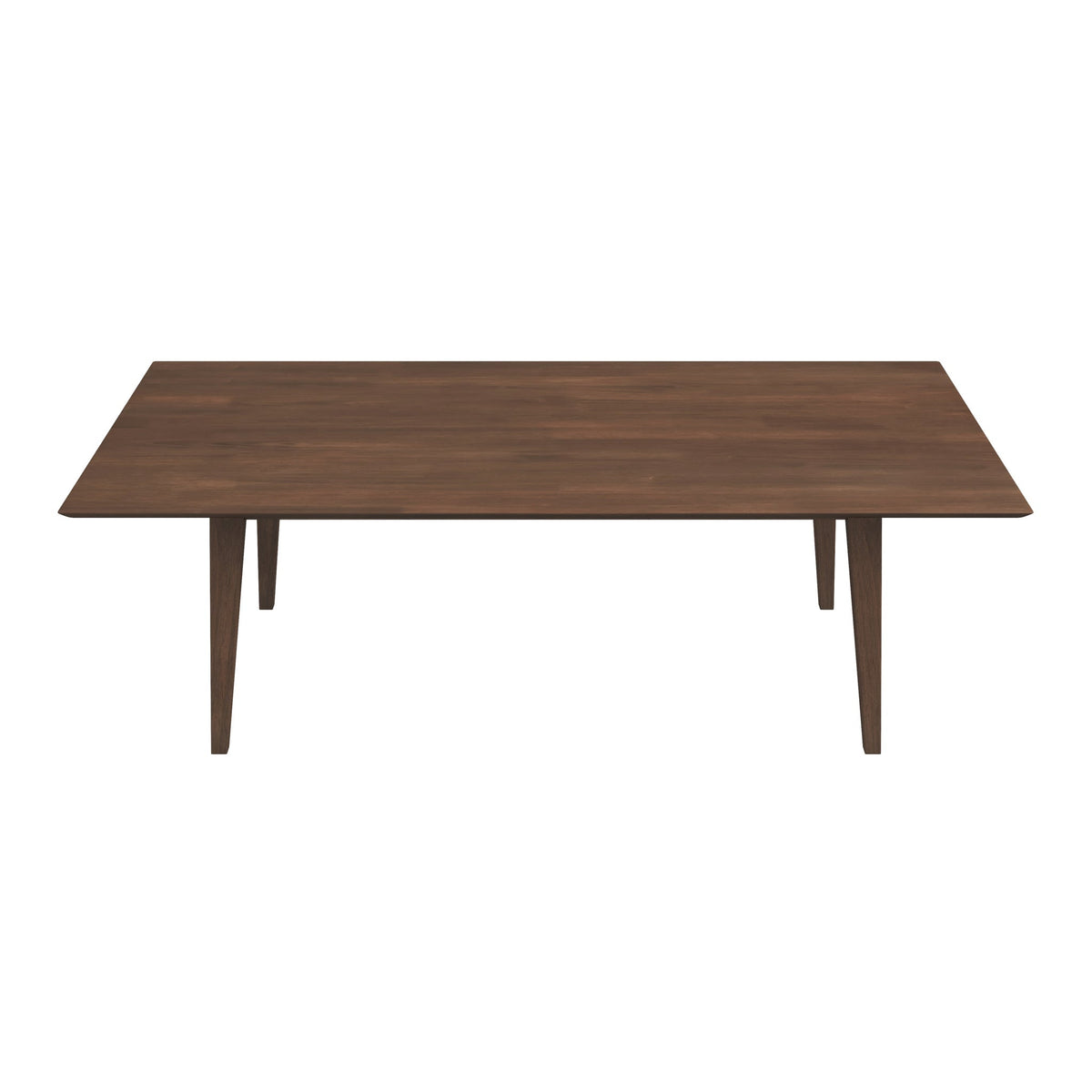 Levi Mid‑Century Solid Wood Dining Table Set, 86" Rectangular Kitchen Dining Table with 6 Pcs Leon PU Leather Dining Chairs, Modern Wood Dining Room Furniture Set for Home Kitchen