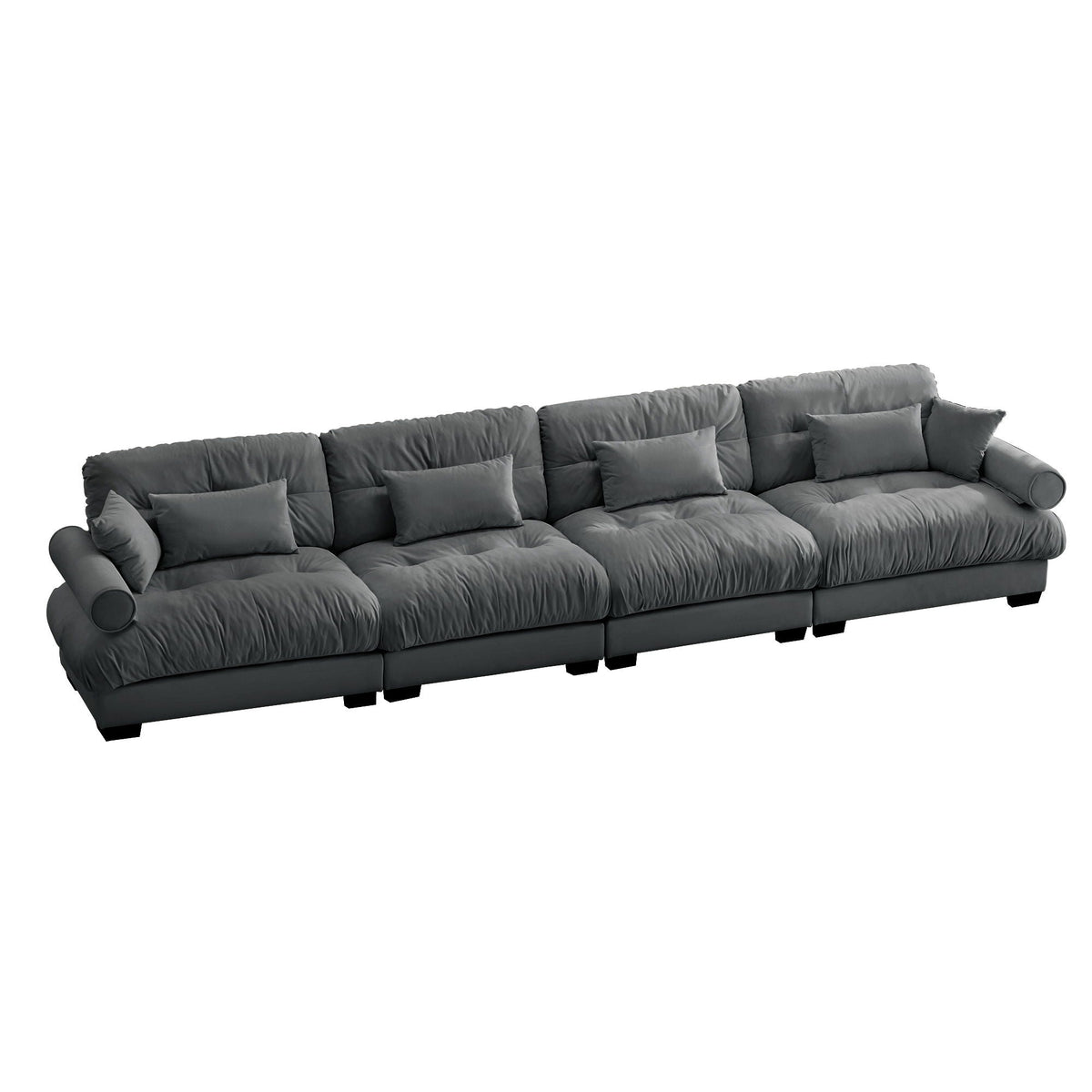 Super Comfort Oversized Modular Sectional Sofa, Deep Seat Convertible L Shaped Couch