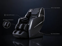 Full Body Massage Chair Designed for Complete Relaxation, 4D SL-Track, 40 Airbags, Zero Gravity Reclining — Feature Infographic