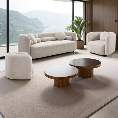 Granular Velvet Luxury Modern Couch for Living Room
