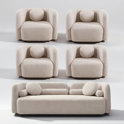 Granular Velvet Luxury Modern Couch for Living Room